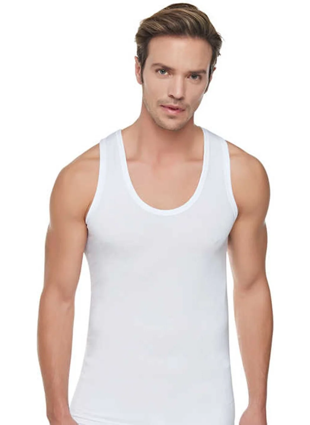 Tutku 0102 Men's Ribbed Undershirt - Pack of 6