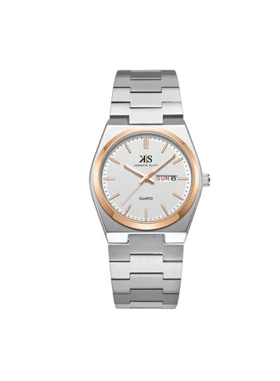 KENNETH SCOTT Men's Stainless Steel Analog Watch K24011-KBSW - 40 mm