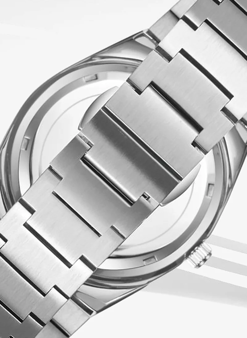 Kenneth Scott White Men's Stainless Steel Analog Watch K24011-KBSW - 40 mm for Men | Best Price UAE