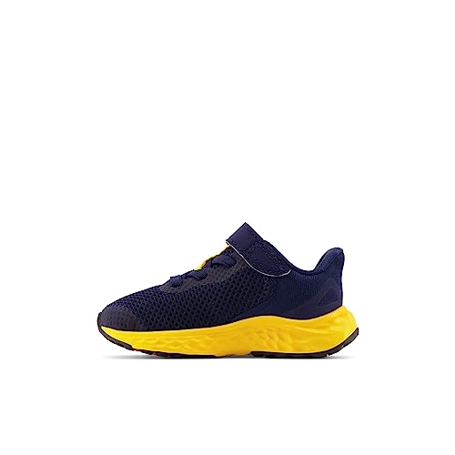 New Balance Kids Fresh Foam Arishi V4 Hook and Loop Running Shoe, Team Navy/Electric Red/Egg Yolk, 9 US Unisex Toddler - Image 4