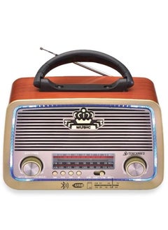 TOSCANA U Mini Am Fm Aux Portable Radio Usb Memory Hifi Bluetooth Speaker External Light St 0257  - Image 1
