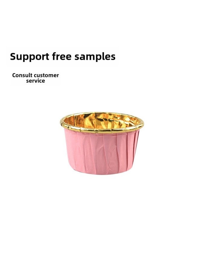Large Curl Cup Thickened Gold And Silver Cake Paper Cup Lacquer Mafen Baking Tools High Temperature Resistant Oil Proof Mafen Cup-Specifications:Single-sided Mint Green - Image 4