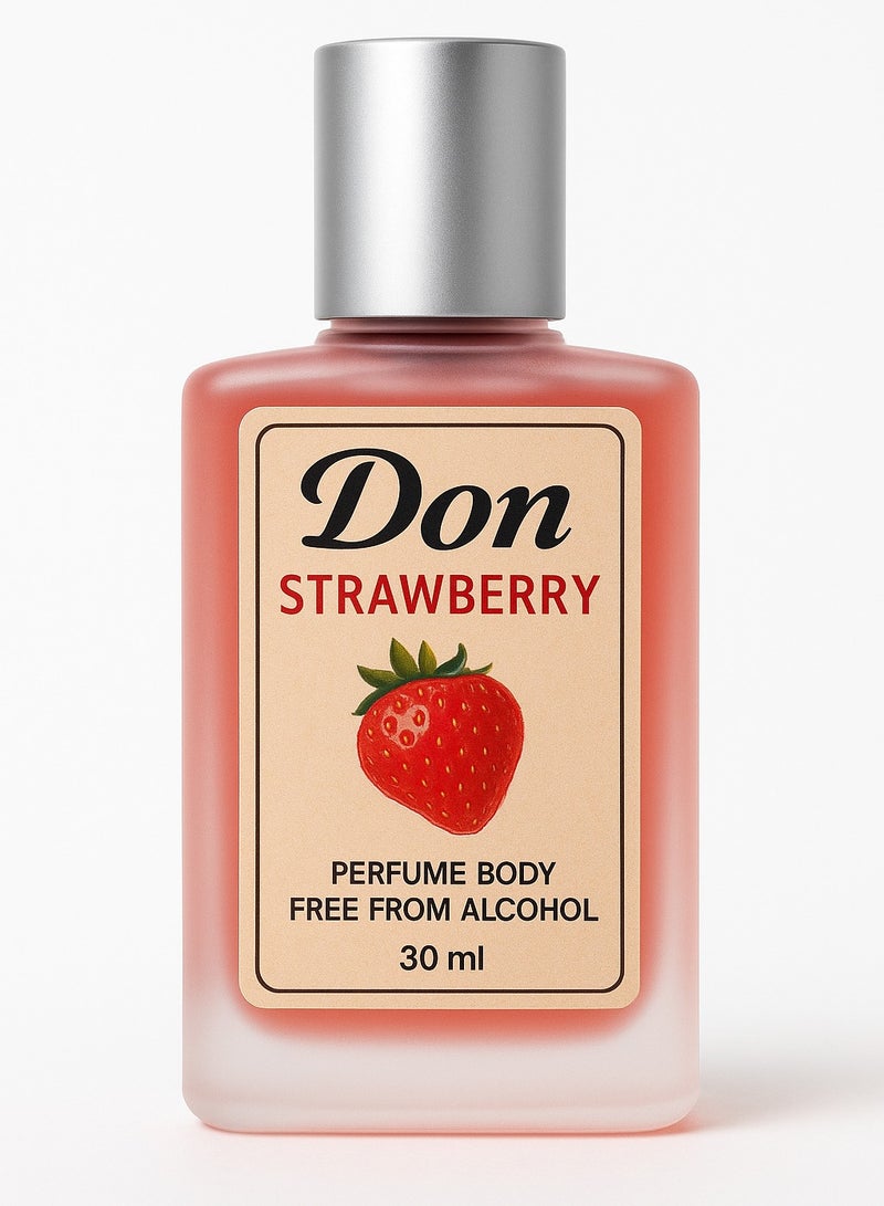 don Strawberry Perfume Body Free From Alcohol 30ml