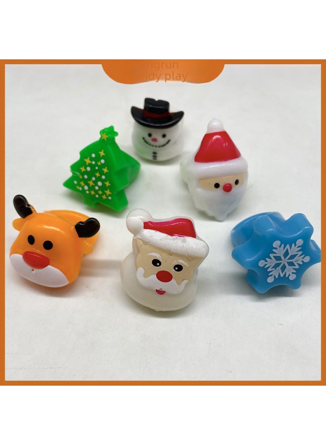 Special Ring Luminous Finger Light Led Flash Pumpkin Luminous Bracelet Children's Toy Gift-Color:Halloween Ring (a Set Of 6 Models, Shoot One And Send It Randomly)-Specifications:5*3*3  - Image 5