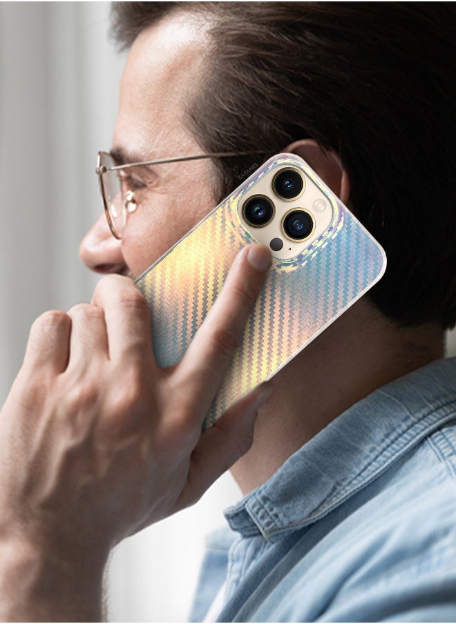 CATANES - iPhone 13 Pro Max Holographic Abstract Art Case Cover Gradient Rainbow Color Effect Aesthetic Painting Geometric Pattern Back Cover - Image 1