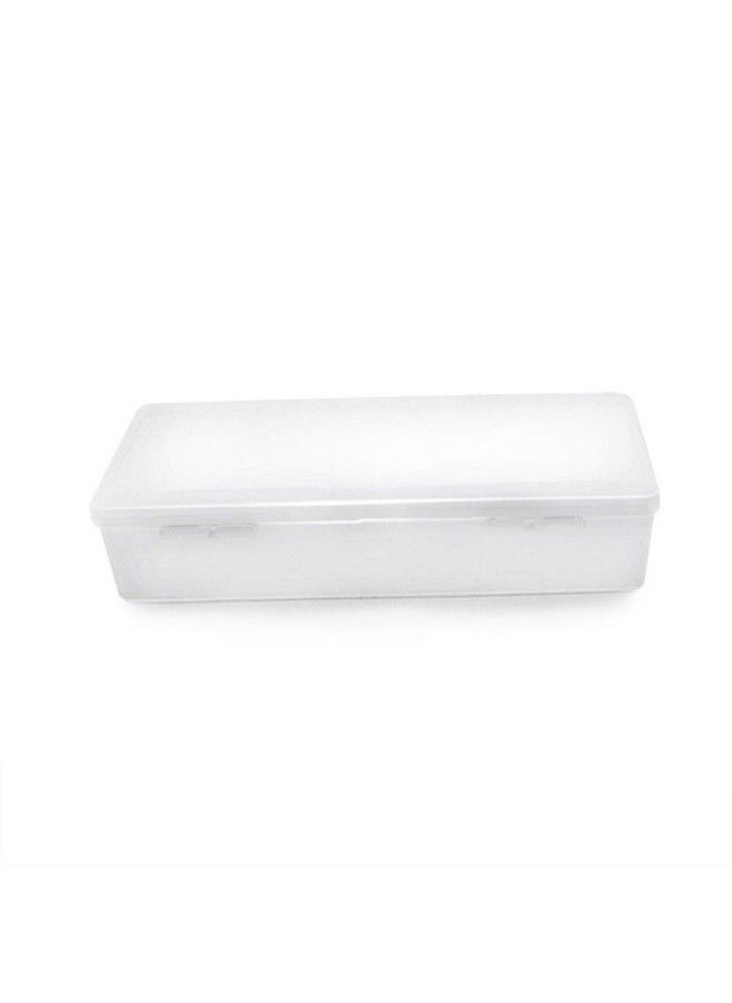 Rolabling - Transparent Empty Plastic Nail Storage Box Nail Art Equipment Manicure Tool Storage Case (White) - Image 1