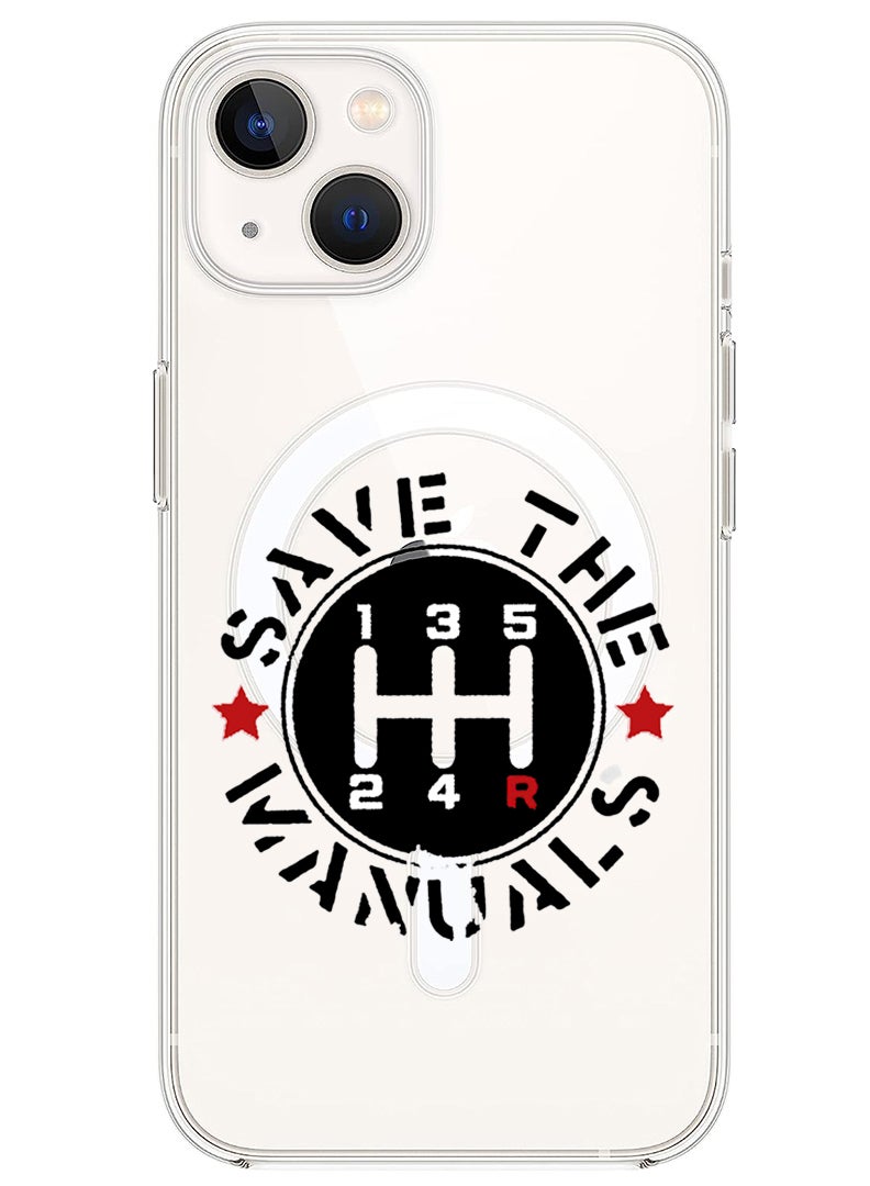 Theodor Magnetic Case for iPhone 14 6.1-inch Compatible with MagSafe Wireless Charging, Shockproof Phone Bumper Cover Save Manuals - Image 1