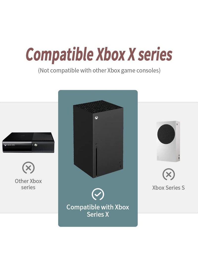 SOLARAE Wall Mount Holder for Xbox series X, Storage Rack Game Bracket Anti-Slip Holder, Steel Stand for XBox Series X Gaming Console - Image 3