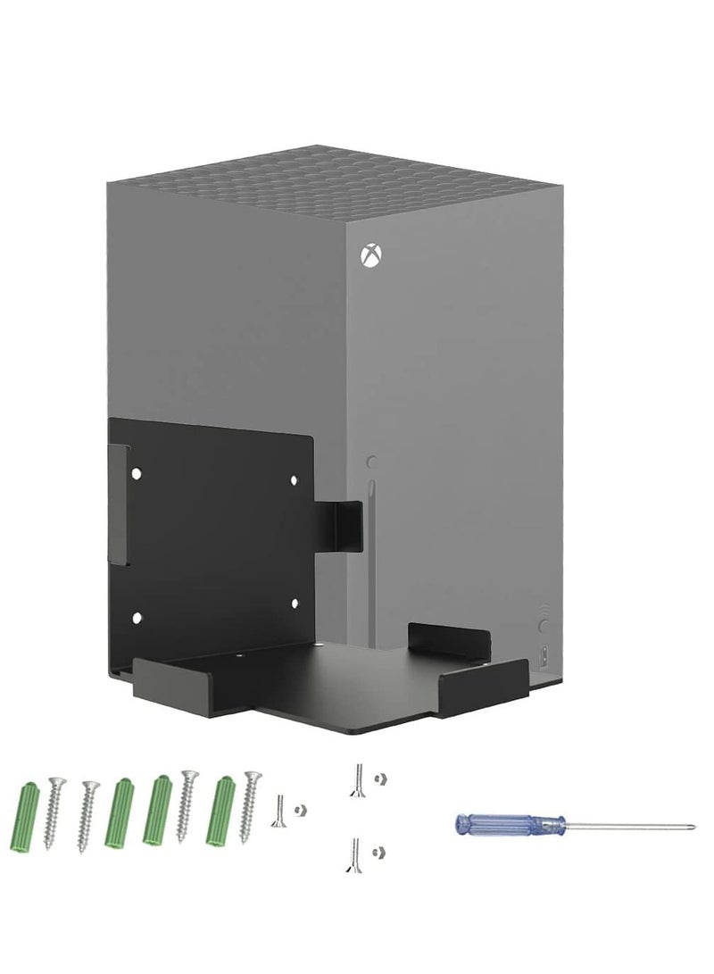 SOLARAE Wall Mount Holder for Xbox series X, Storage Rack Game Bracket Anti-Slip Holder, Steel Stand for XBox Series X Gaming Console - Image 1