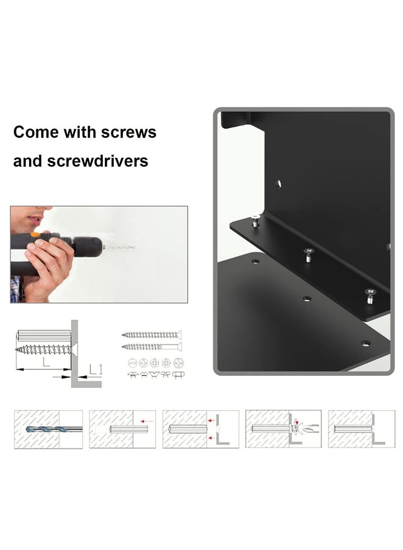 SOLARAE Wall Mount Holder for Xbox series X, Storage Rack Game Bracket Anti-Slip Holder, Steel Stand for XBox Series X Gaming Console - Image 4