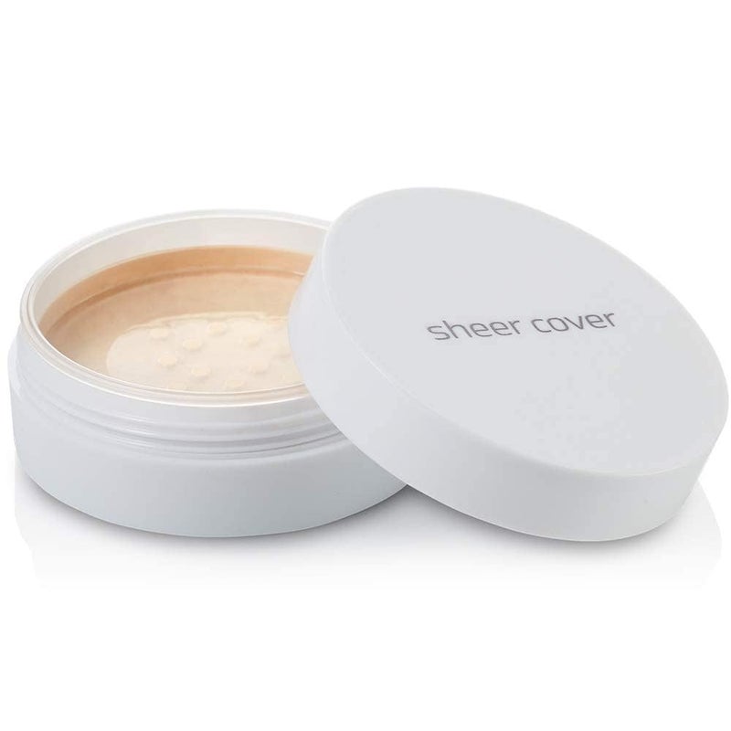 Sheer Cover â€“ Flawless Face Kit â€“ Perfect Shade Mineral Foundation â€“ Conceal & Brighten Highlight Trio â€“ with FREE Foundation Brush and Concealer Brush â€“ Tan Shade â€“ 4 Pieces - Image 2