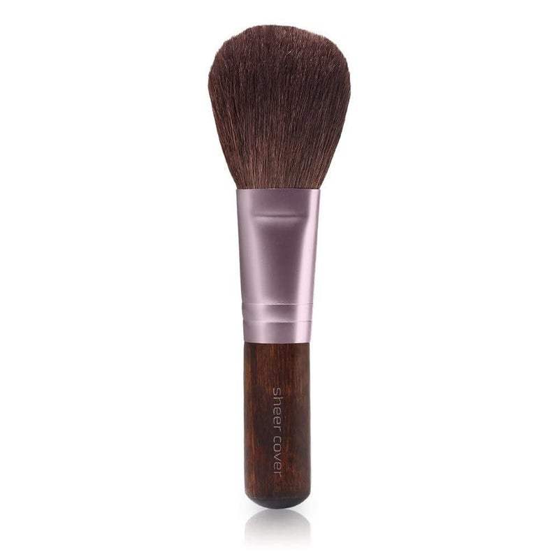 Sheer Cover â€“ Flawless Face Kit â€“ Perfect Shade Mineral Foundation â€“ Conceal & Brighten Highlight Trio â€“ with FREE Foundation Brush and Concealer Brush â€“ Tan Shade â€“ 4 Pieces - Image 5