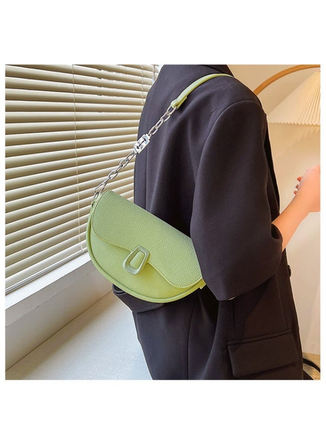 Women’s Leather Crossbody Bag – Elegant Green Shoulder Bag for Work & Casual Outings - Image 4