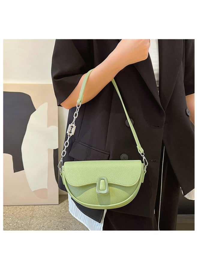 Women’s Leather Crossbody Bag – Elegant Green Shoulder Bag for Work & Casual Outings - Image 3
