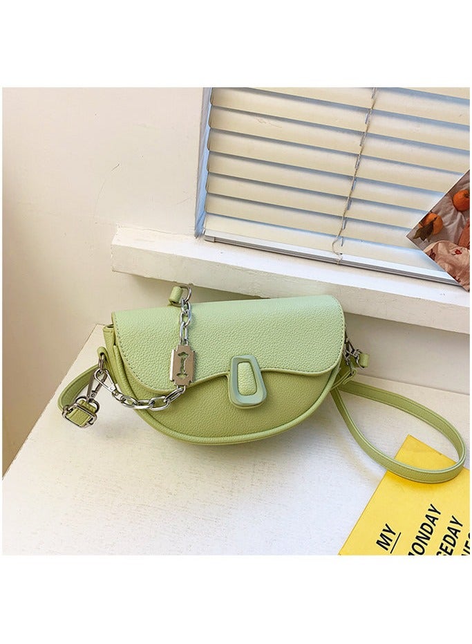 Women’s Leather Crossbody Bag – Elegant Green Shoulder Bag for Work & Casual Outings - Image 2