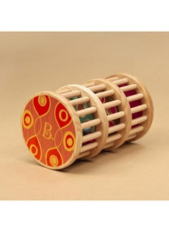B. Toys B. toys- A-Maze Rain Rush Dexterity Toy- Crawling Rolling Tower- Developmental Natural Wooden Rainmaker Toy- Toys for Toddlers  - Image 2