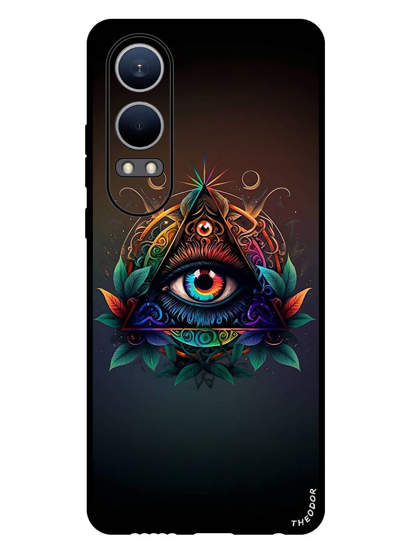 Theodor Protective Case Anti Scratch Shock Proof Bumper Cover For OnePlus Nord CE4 Lite Eye Flower Art - Image 1