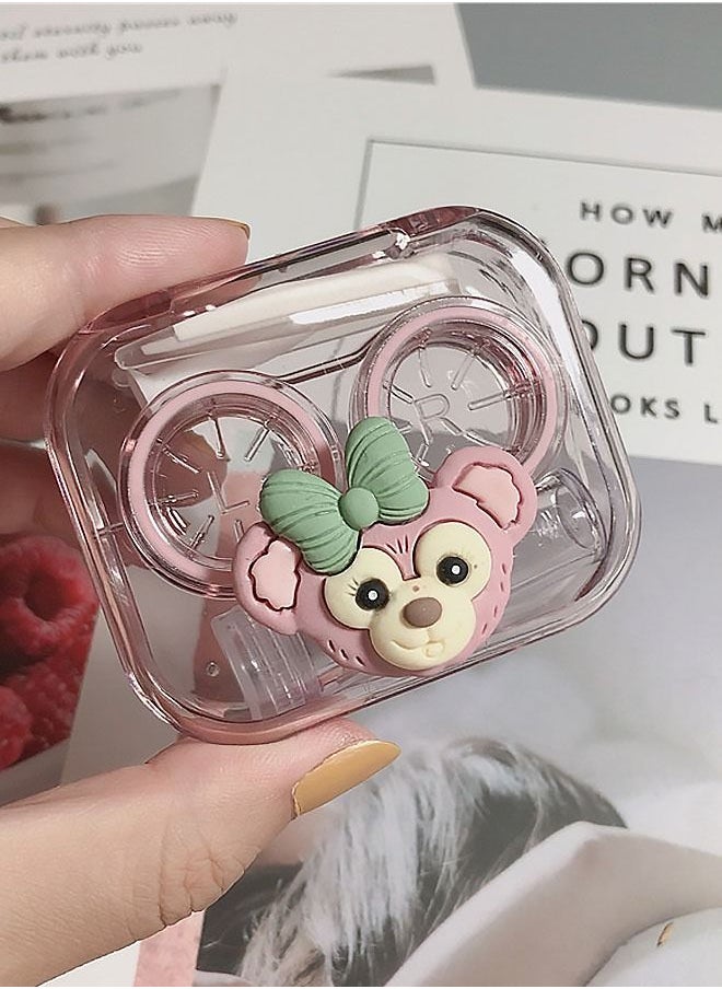 Cartoon ShellieMay Contact Lens Case Pink/Green/Clear，Contact Lens Box Holder Container with Mirror Tweezers Remover Tool for Outdoor Office Daily Use - pzsku/Z03698672D258DB30A1DEZ/45/_/1685673788/9c0dbd4f-a2f7-4784-ad14-e95339d5d1ca