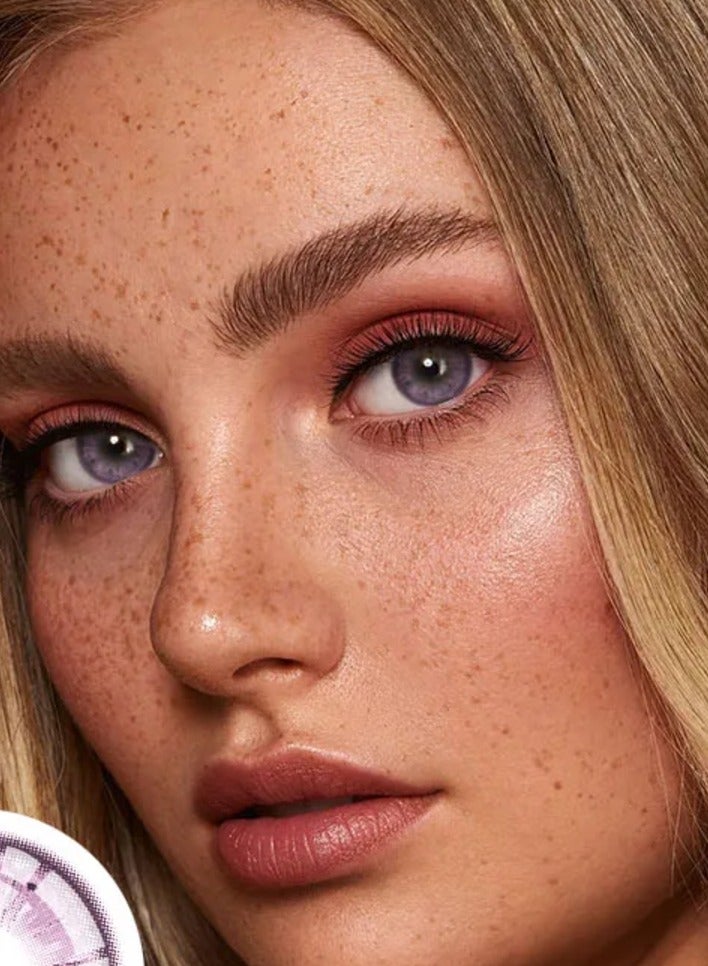 يونيبلينغ عدسات لاصقة ملونة سنوية بنفسجية عنبية  ران هايتاني للتنكر - Image 3