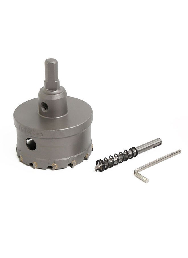 VTOOLS 60mm TCT Hole Saw Cutter with Pilot Drill Bit, Carbide Tipped Hole Cutter for Hard Metal, Stainless Steel, and Wood, VT3126  - Image 2