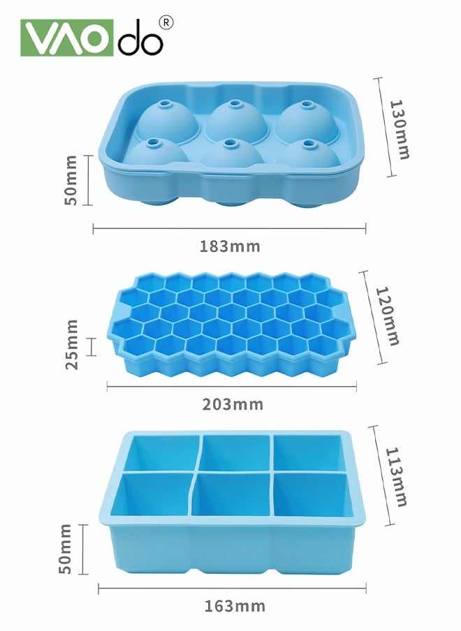 2PCS Ice Cubes Easy To Demould Food Grade Material Suitable For Milk Coffee Juice