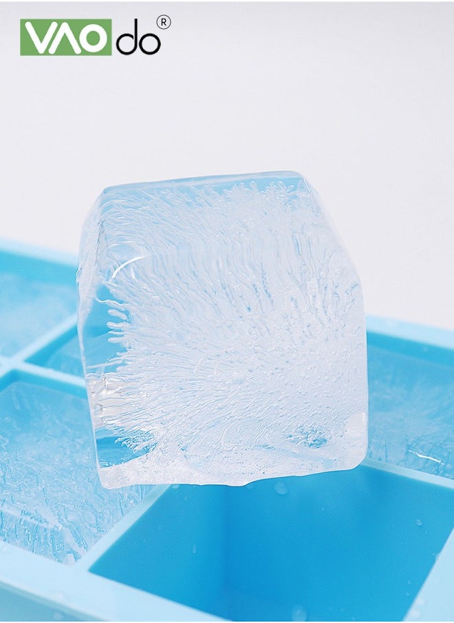 2PCS Ice Cubes Easy To Demould Food Grade Material Suitable For Milk Coffee Juice