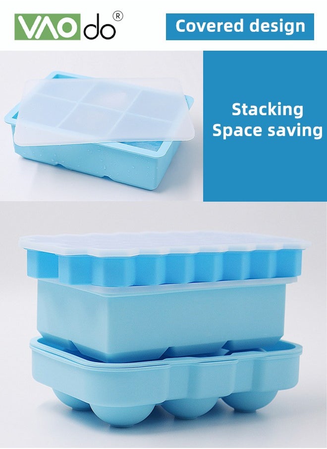2PCS Ice Cubes Easy To Demould Food Grade Material Suitable For Milk Coffee Juice
