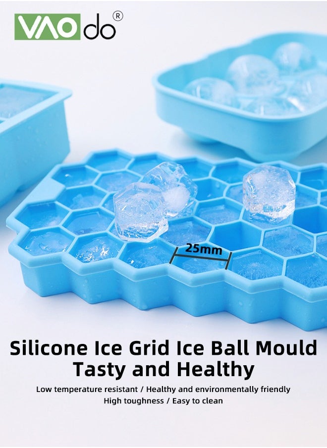 2PCS Ice Cubes Easy To Demould Food Grade Material Suitable For Milk Coffee Juice
