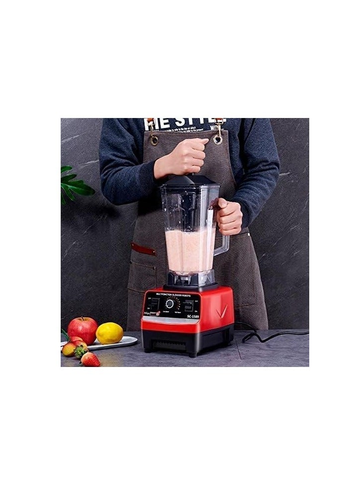 سيلفر كريست خلاط سيلفر كريست 2200 واط ، خلاط عالي التحمل بدرجة تجارية، عصارة طعام احترافية مع مؤقت ذكي 15 سرعة سهم سريع، متعدد الألوان مع مطحنة قوية وسريعة (الماني) - Image 3