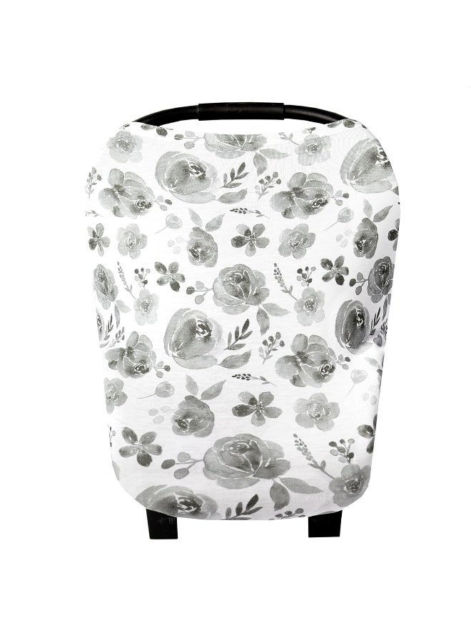 Copper Pearl Rowan Multi-Use Cover: Car Seat, Nursing, Stroller Cover - Stretchy Fabric, All-Season, Stylish Designs, Easy Access for Moms - Image 1