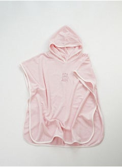 HaveDream Children's Hooded Bath Towel Spring and Summer Cotton, Boys and Girls Cape Beach Swimming Bathrobe - Pink  - Image 1