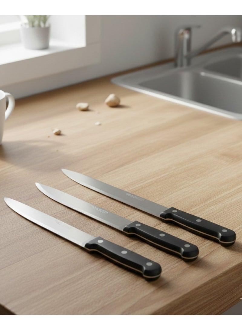 بروفيشنال طقم سكاكين المطبخ من الستانلس ستيل الياباني مكون 3 قطع - Image 3