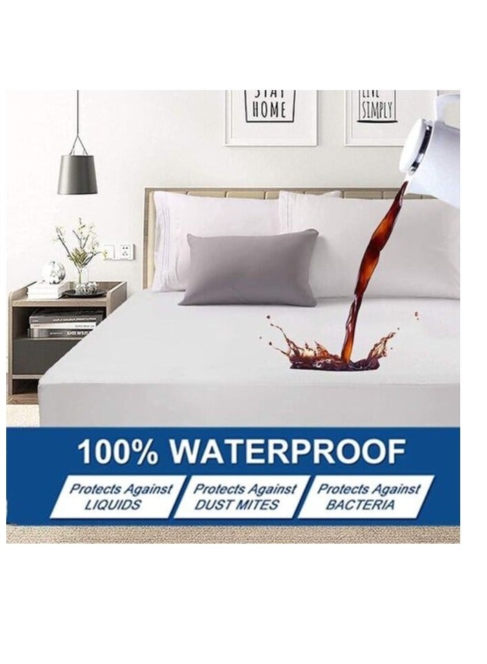 ديب سليب إيفري نايت واقي مرتبة مقاوم للماء للنوم العميق كل ليلة فردي/مزدوج 100 × 200 سم، عبوة من قطعة واحدة - Image 1