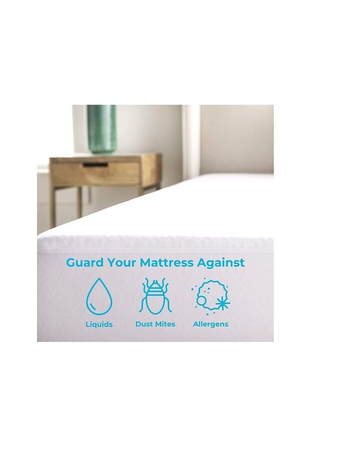 ديب سليب إيفري نايت واقي مرتبة مقاوم للماء للنوم العميق كل ليلة فردي/مزدوج 100 × 200 سم، عبوة من قطعة واحدة - Image 3