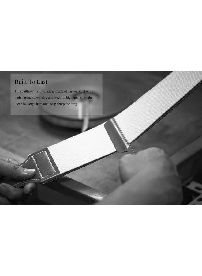 Grandslam Leather Strop for Straight Razor Sharpening and Smooth - Professional Straight Razor Knife Cowhide and Canvas Dual Strop Brown - Image 3