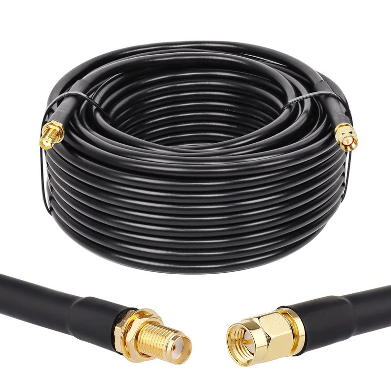 XRDS -RF XRDS 75 FT SMA Extension Cable with SMA Male to Female Connector, 50 Ohm Low Loss Coax Coaxial Cable - Image 1