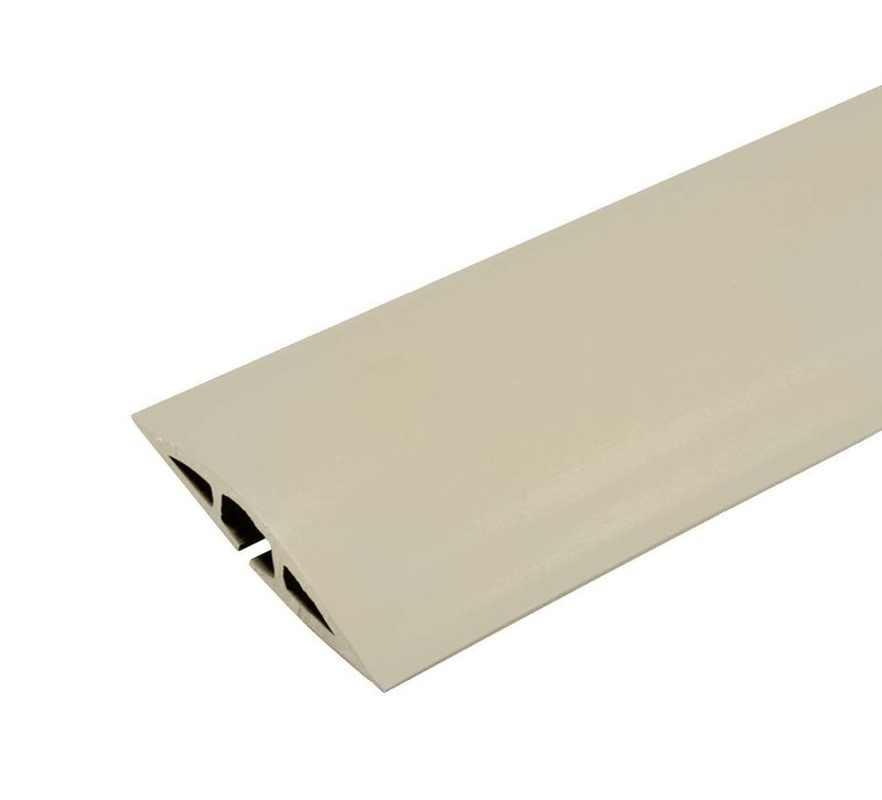 Wiremold Management Kit Legrand CDI-5 Corduct 5 Foot Cover for Floors, Holds 1 Cord or Cable, Ivory (1 Pack), 5 Feet - Image 1