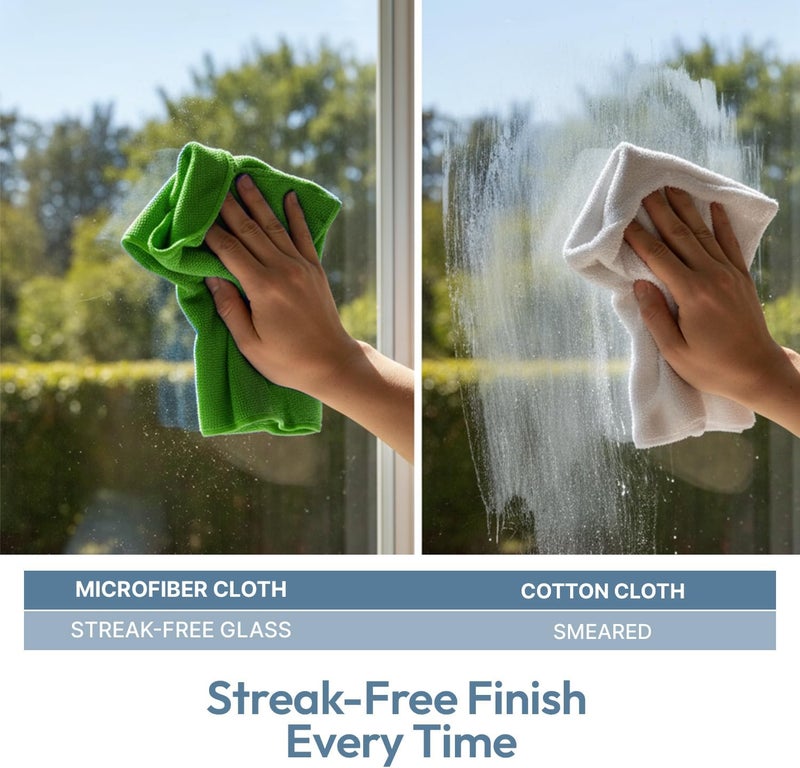 delka Microfibre Cleaning Cloths – Multi-Purpose, Ultra Soft & Lint-Free – 12 Pack - Image 4