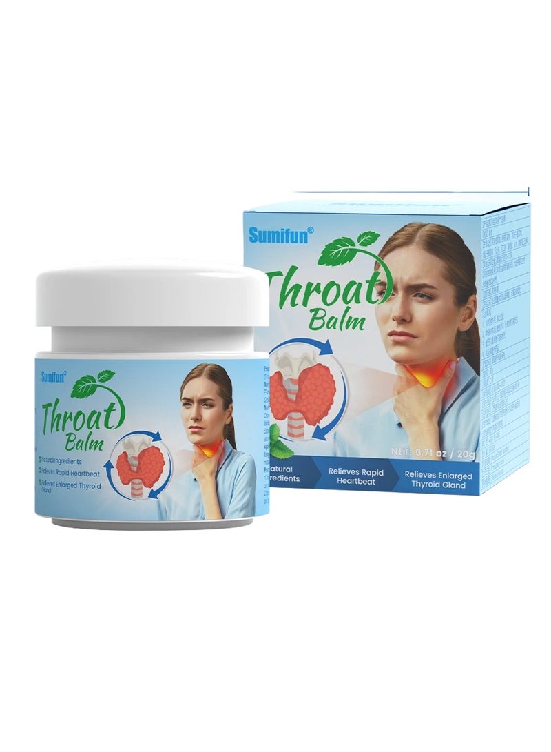 Sumifun Thyroid Gland Bone Pain Cream, Fast Acting Thyroid Nodule Health Care Ointment, Sore Throat Goiter Pain Relief Medical Plaster, Throat Balm For Swollen Throat, Sore Throat, Goiter, And Itchy Throat - Image 1