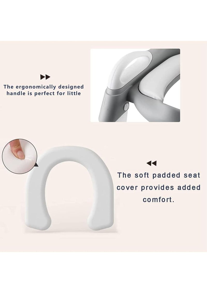 Gonice Potty Training Toilet Seats With Treadles Stools For Boys And Girls Ladders For Infants toddlers Potty training seat cushions with handles for children wide  - Image 5