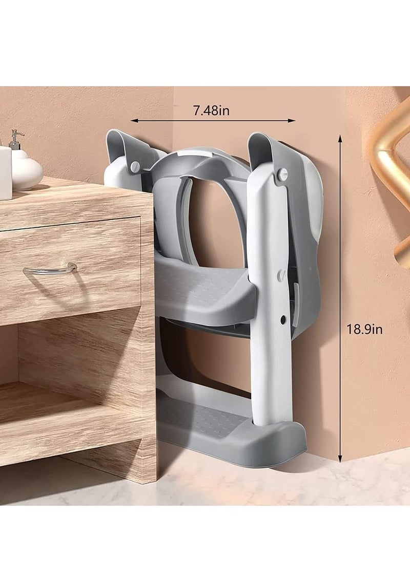 Gonice Potty Training Toilet Seats With Treadles Stools For Boys And Girls Ladders For Infants toddlers Potty training seat cushions with handles for children wide  - Image 2
