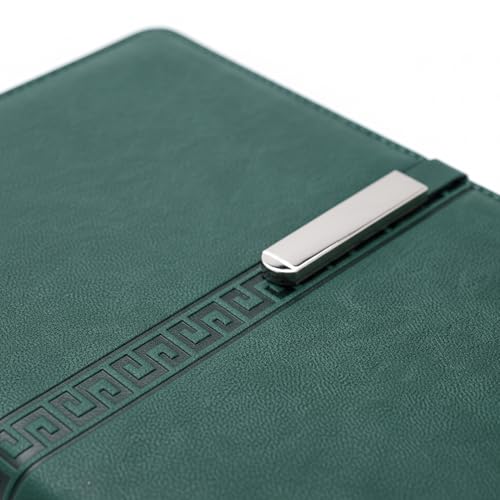 LASER ART A5 Refillable Leather Diary | 6-Ring Binder Notebook with Card Holder, Pen Loop & Strap | PU Leather Office Diary | Business Planner, Personal Writing Journal for Men & Women - Image 5
