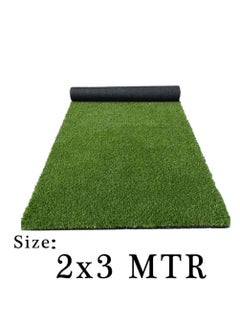 ماركة غير محددة سجادة عشب صناعي مقاس 2 × 3 متر من FFD - سجادة عشب صناعي ممتازة للحديقة والحديقة والشرفة والمناظر الطبيعية ووسادة الحيوانات الأليفة | واقعية وناعمة ومتينة وذات مظهر طبيعي  - Image 2