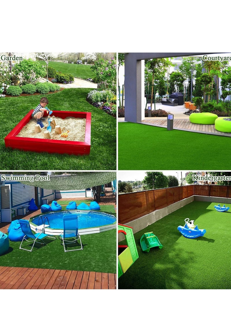 Generic FFD 2x3 Meter Artificial Grass Carpet – Premium Synthetic Turf Mat for Garden, Lawn, Balcony, Landscape, and Pet Pad | Realistic, Soft, Durable, and Natural-Looking  - Image 4