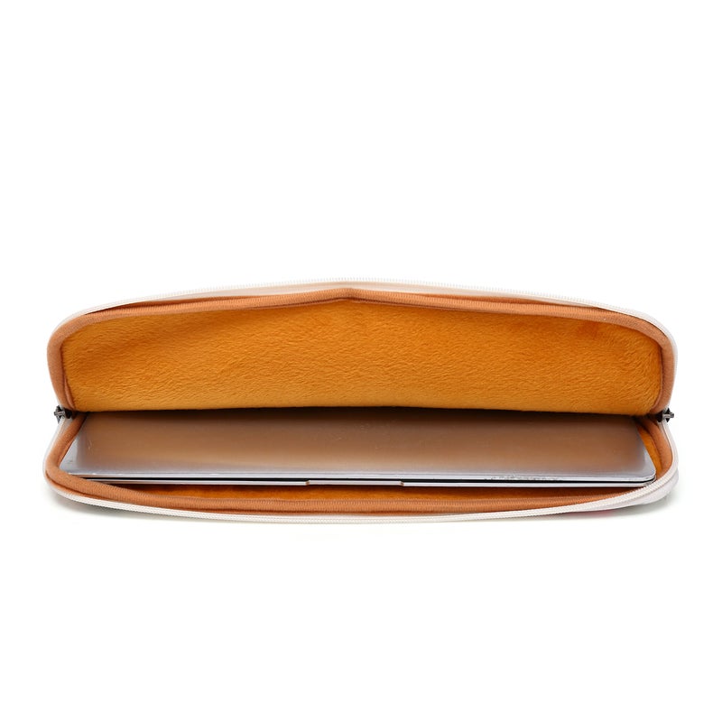 Canvaslife Pink Rose Pattern 13 inch Canvas Laptop Sleeve with Pocket 13 inch 13.3 inch Laptop 13 case13 Sleeve - Image 4