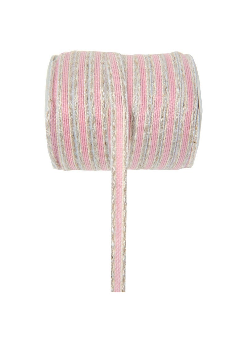 Pink White Decorative String Craft Gift Wrapping 8mm 3m