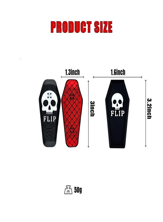 ascavs Magnetic Kickflip Fidget Slider Toy for Adults Mini Flip Fingerboard Skateboard with Storage Crat Portable,Office Desk Toys - Image 4