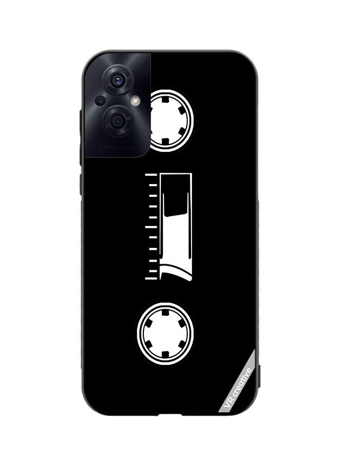 VR CREATIVE Protective Case Cover For Oppo Reno8 Z Cassette Tape Design Multicolour - Image 1