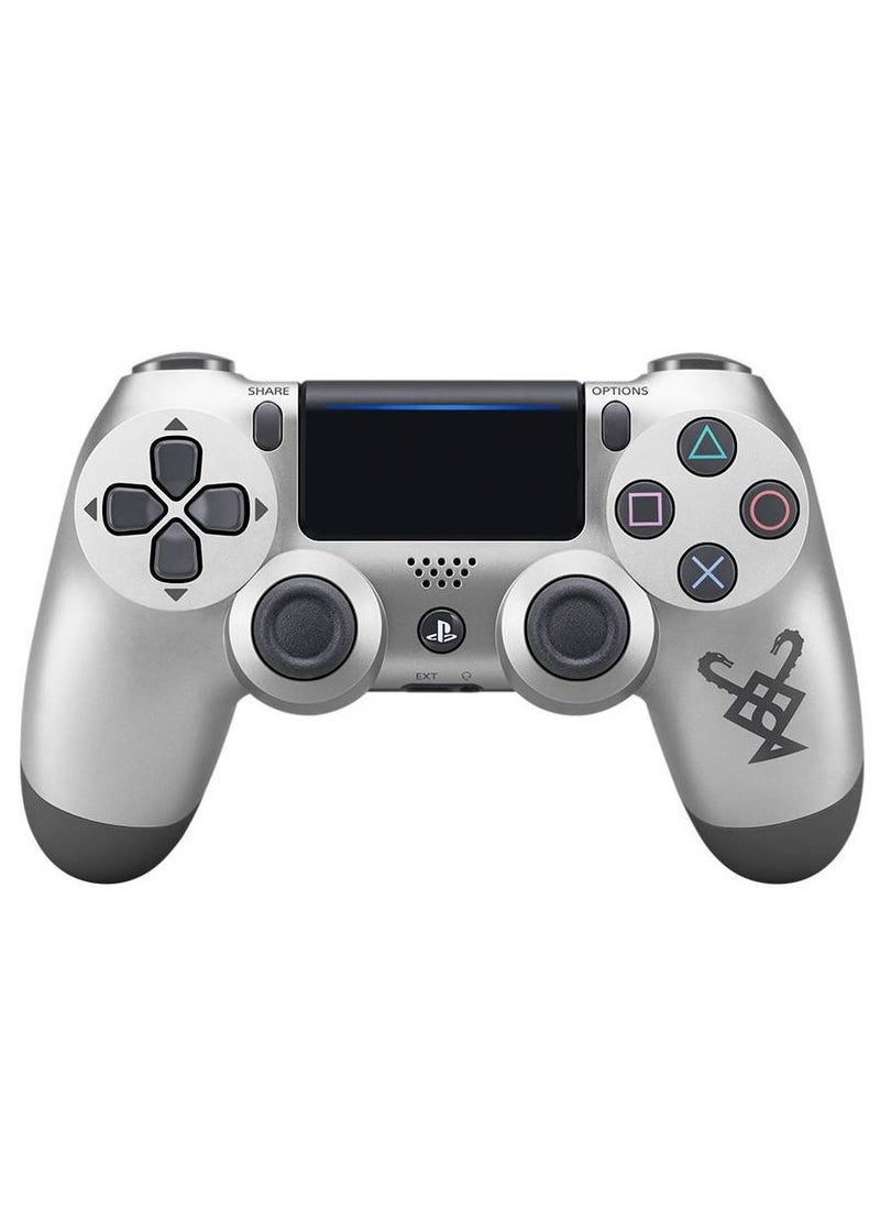 LIXES Wireless DualShock 4 Controller for PS4 - Vibration Feedback, Motion Sensors, Touchpad, Light Bar, Share Button & Speaker for Ultimate Gaming Experience (Silver) 