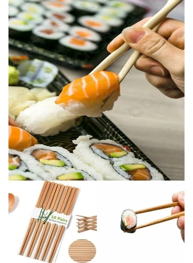 Reusable Chinese Chopsticks Set - 10 Pairs - Image 2